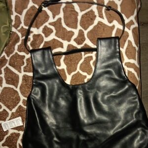 A New Day - Faux Leather Purse -Black